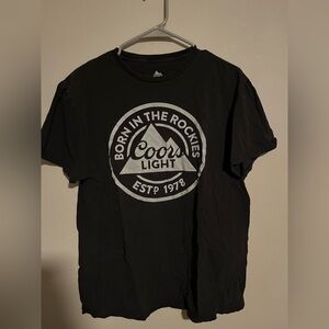 Vintage Coors Light Black Graphic Tee